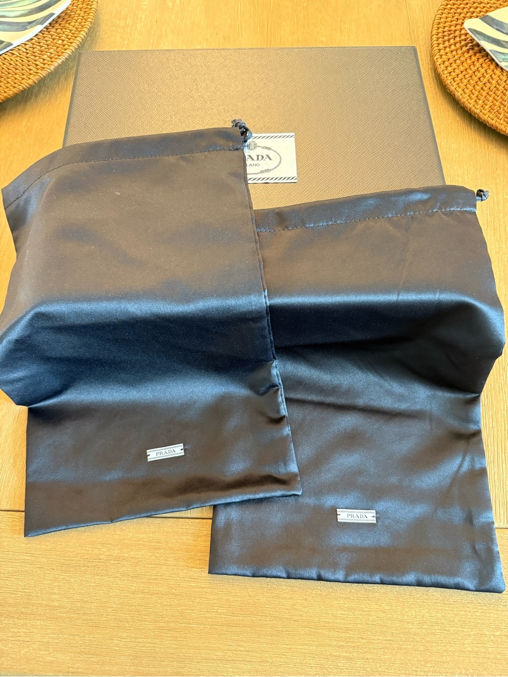 Prada dust bags for shoes